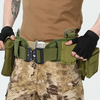 Men Fashion Casual Outdoor Color Block Metal Buckle Tactical Woven Nylon Belt
