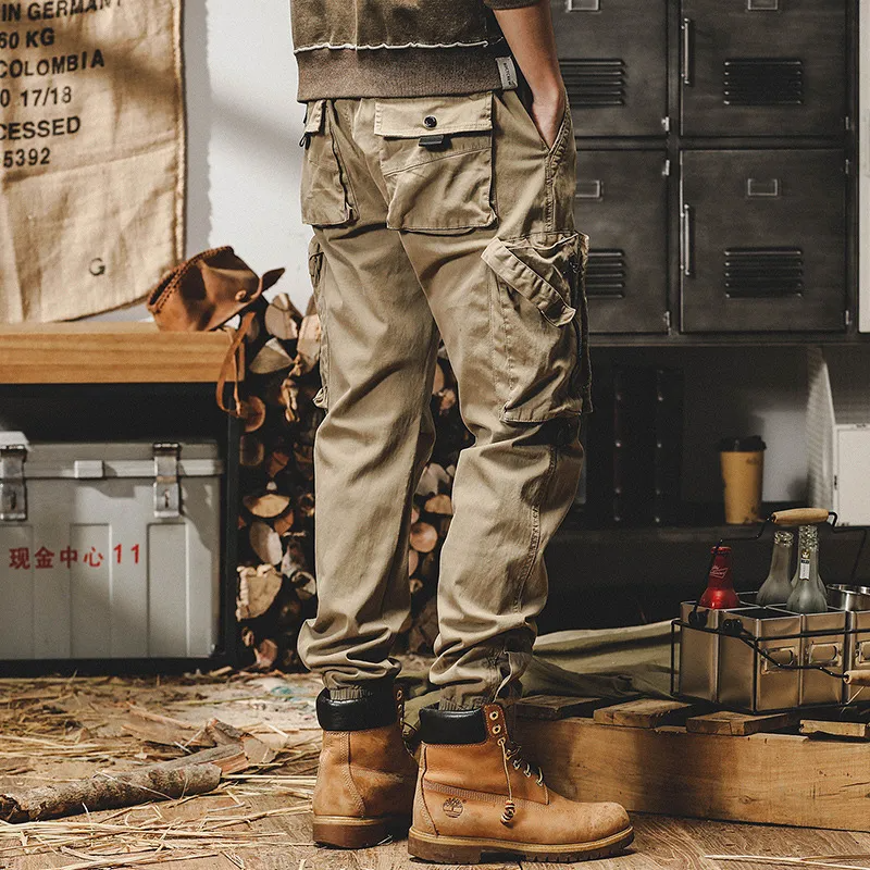 Men Fashion Loose Casual Straight Cargo Pants