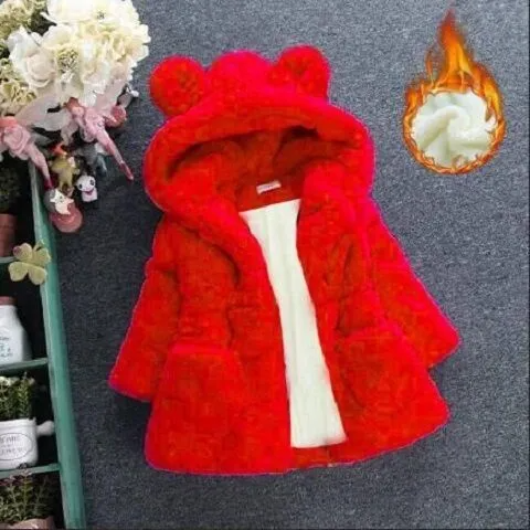 (Buy 1 Get 1) Kids Toddler Girls Boys Autumn Winter Fashion Casual Cute Solid Color Woollining Zipper Coat