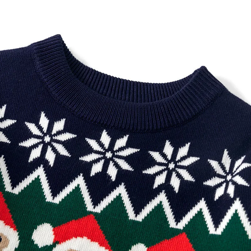 Kids Toddler Girls Boy Fashion Fall Winter Santa Sweater