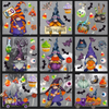 (Buy 1 Get 1) Halloween Stickers Static Window Stickers Cartoon Dwarf Horror Decorative Stickers