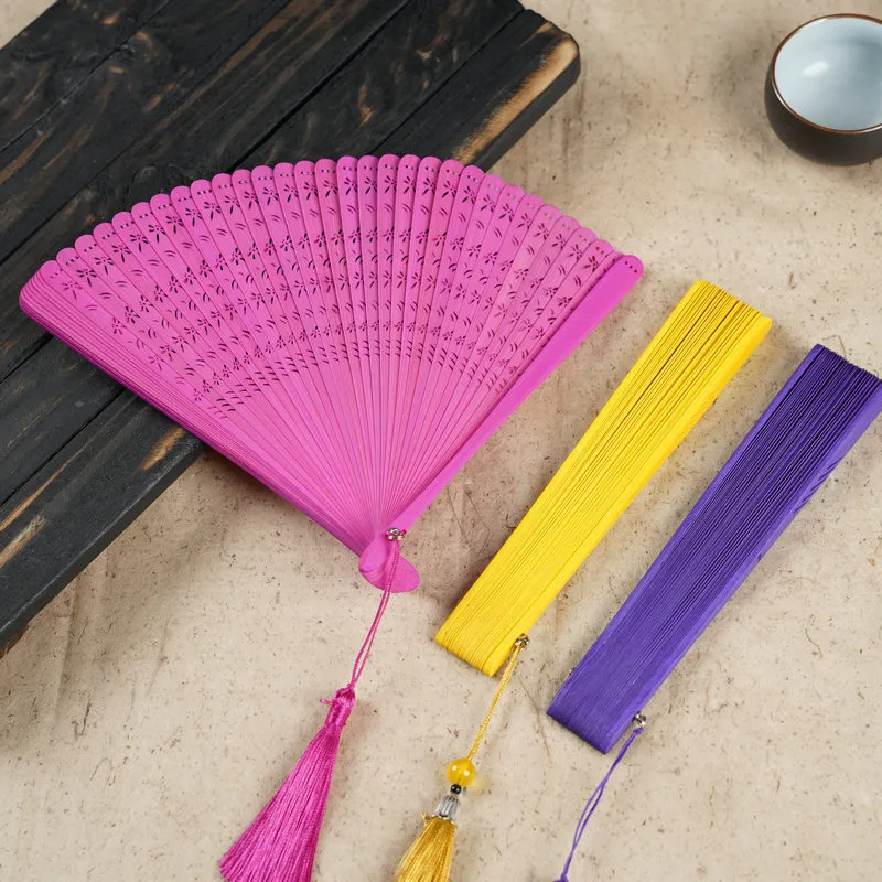 (Buy 1 Get 1) Retro Hollow Carved Whole Bamboo Antique Folding Fan Handicrafts