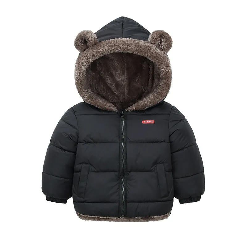 Kids Toddler Girls Boys Autumn Winter Fashion Casual Cute Solid Color Woollining Padded Coat