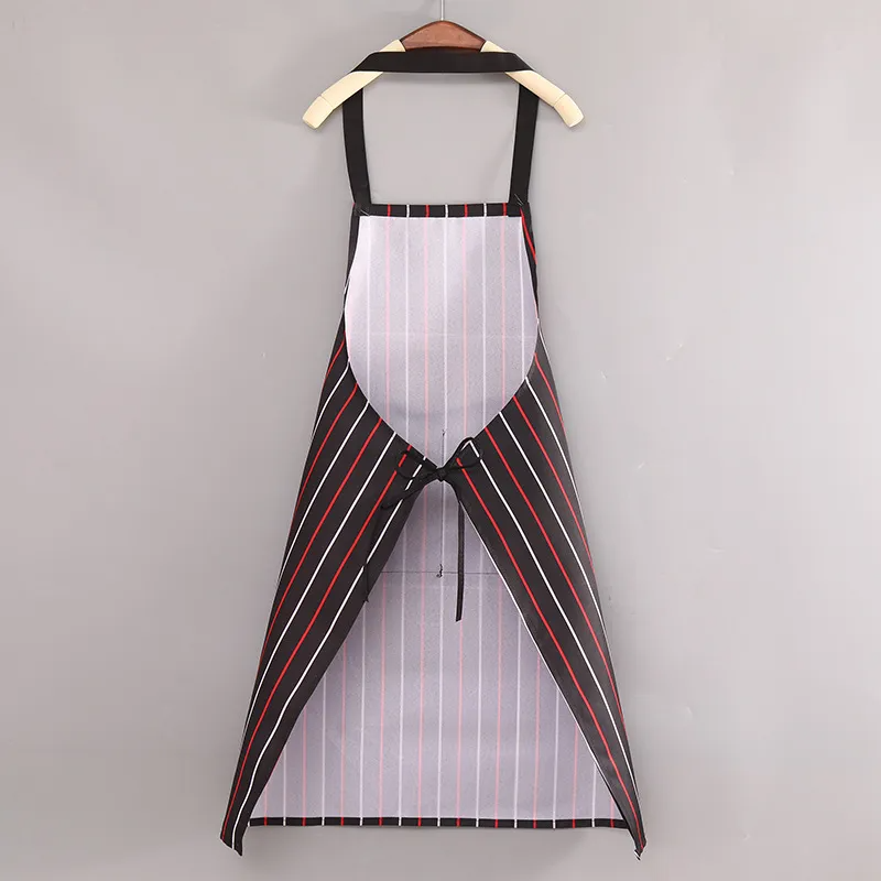 Men And Women Simple Home Sleeveless Waterproof Stripe Apron