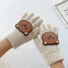 (Buy 1 Get 1) Kids Winter Cute Cartoon Bear Knitwear Finger Gloves