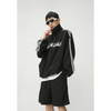 Men Casual Letter Print Zipper Sports Jacket