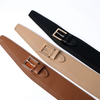 Women Fashion Solid Color All-Match Wide Belt