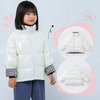 Kids Casual Basic Long Sleeve Zipper Plaid Double-Sided Down Jacket