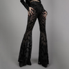 Women'S Fashion Sexy Mesh Lace See-Through Flared Pants