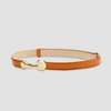 Women'S Fashion Casual Personality Alloy Buckle Leather Belt