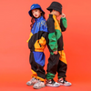 Kids Casual Hip-Hop Color Blocking Long Sleeve Letter Pattern Zipper Coat