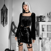 Women Gothic Punk Style High Waist Sexy Pu Leather Skirt