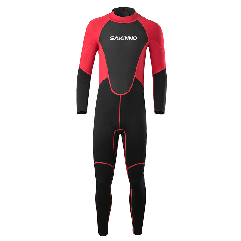 Men 2MM One-Piece Long-Sleeved Quick-Drying Wetsuit