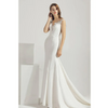 Elegant Simple Design Wedding Dress Fishtail Lace Sexy V-Neck Wedding Gown