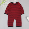 Kids Baby Girls Boys Autumn Winter Fashion Casual Cute Halloween Stripe Pumpkin Bat Pattern Romper