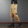 Men Fashion Casual Versatil Solid Color Multi Pocket Cargo Jogger Pants