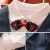 Boys Moustache Pattern Lapel Shirt Single-Breasted Vest And Pants Set