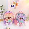 Children Kids Baby Fashion Boys Girls Cartoon Koala Doll Plushtoy Backpack School Bag