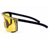 Fashion Windproof Rhinestone Decor Big Frame Sunglasses