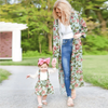 Floral Beach Vacation Casual Loose Elegant Mother And Daughter Family Matching Coverup