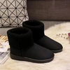 Women Fashion Solid Color Fleece-Lined Warm Knitted Snow Boots