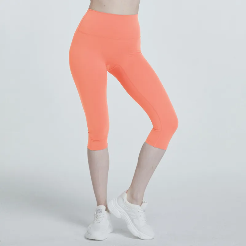 Women Naked Seamless High Waist Hip Lift Sports Leggings