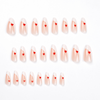 ( Buy 1 Get 2 ) Valentine Day Women Small Fresh White Border Red Little Heart Wearable False Nails