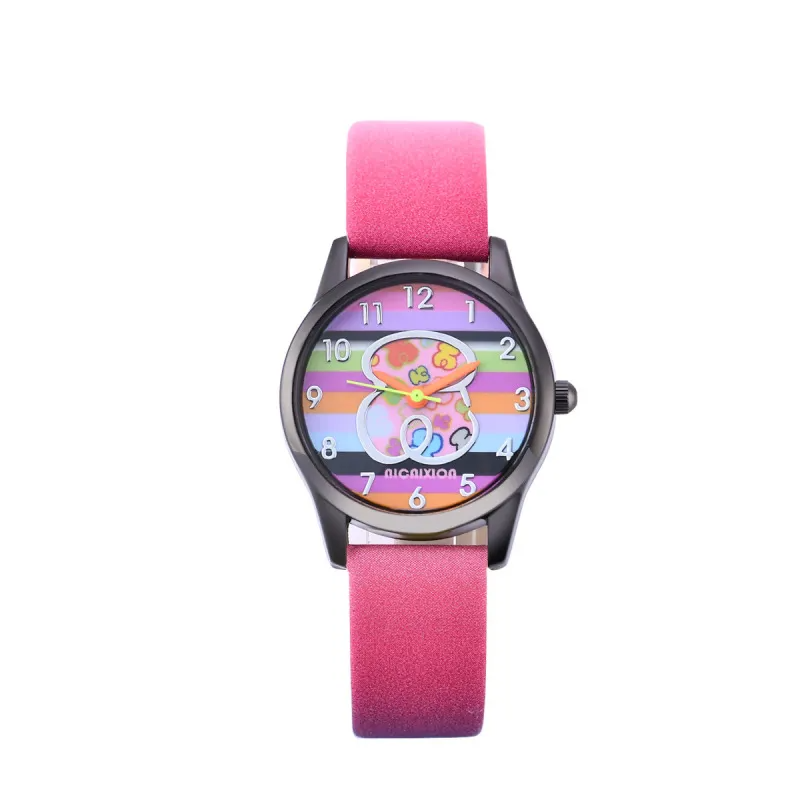 Kids Cartoon Fashion Gradient Multicolor Bear Watch