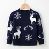 Kids Toddler Boys Girls Fashion Casual Christmas Long Sleeve Round Neck Knitwear