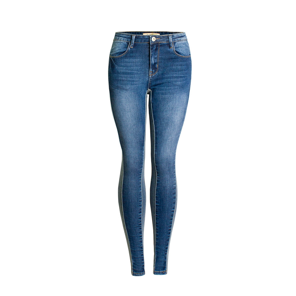 Women New Arrival High Elastic Washed Design Skinny Jeans