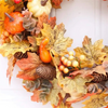 Pumpkin Maple Leaf Decoration Christmas Wall Hanging Wreath