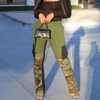 Fashion Street Women Camouflage Pattern Sexy Slim Casual Zipper Pocket Pants