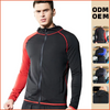 Men Casual Color-Block Hooded High Elastic Quick-Drying Sports Jacket