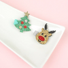 Kids Christmas Tree Elk Sequin Clip 6 Color Headdress