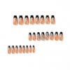 ( Buy 1 Get 2 ) Women Fashion Black Gold Pattern Three-Dimensional Rhinestone Wearable False Nails