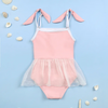 Children Kids Baby Fashion Girls Cute Mesh One-Piece Swimsuit