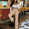 Women Fashion Casual Solid Color Pants