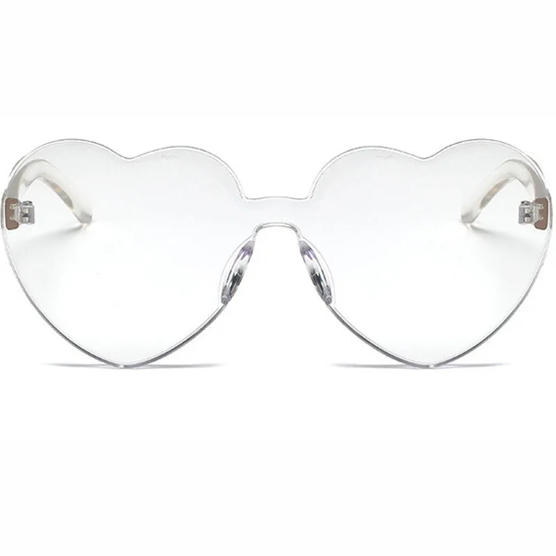 (Buy 1 Get 2) Fashion Women Cute Heart-Shape Rimless Sunglasses