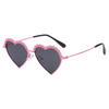 Girls Fashion Heart Shape Flower Decoration Sunglasses