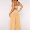 Solid Color Women Sexy Solid Mesh See-Through Casual Wide-Leg Pants