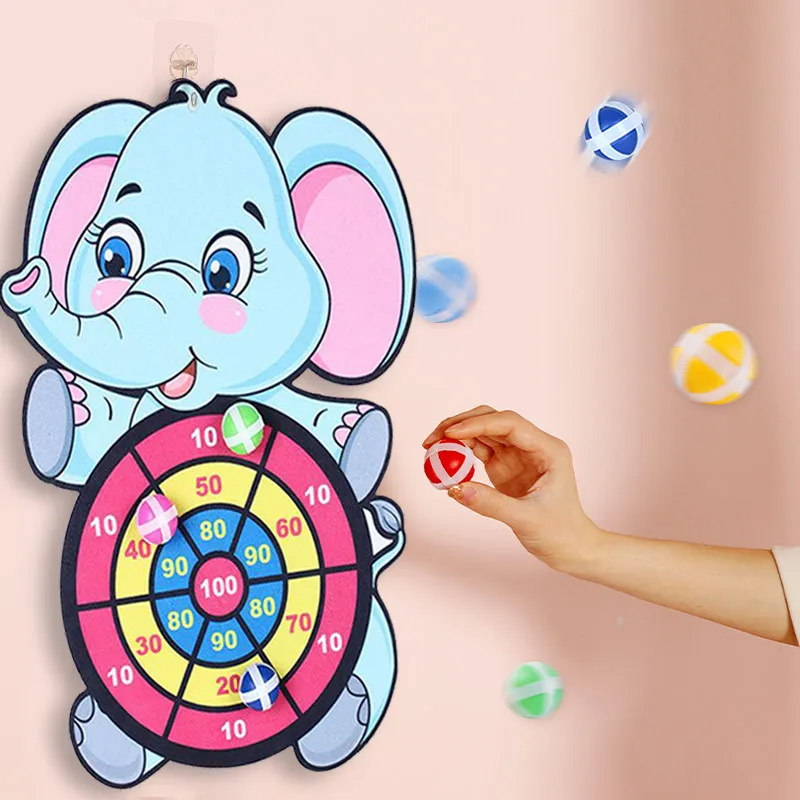 Montessori Dart Board Target Sports Game Toys For Children 4 To 6 Years Old Outdoor Toy Child Indoor Girls Sticky Ball Boys Gift