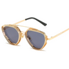 (Buy 1 Get 1) Men Punk Solid Color Metal Frame Sunglasses