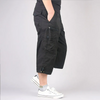 Men Fashion Casual Versatil Solid Color Multi Pocket Cargo Jogger Cropped Pants