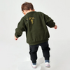 Kids Toddler Big Boys Autumn Winter Fashion Casual Cute Solid Color Letter Cartoon Bear Round Neck Long Sleeve Sweatshirts Pants Set