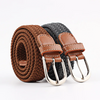 (Buy 1 Get 1) Men Women Fashion Casual Versatile Solid Color Canvas Woven Metal Buckle Belt