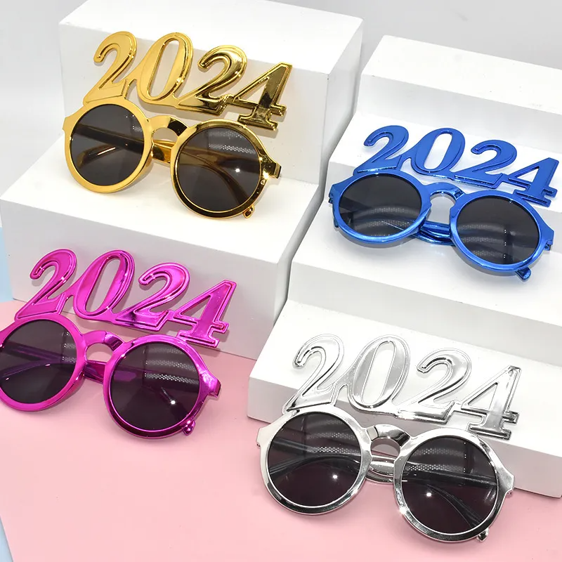 (Buy 1 Get 2) 2024 New Year Party Funny Digital Sunglasses