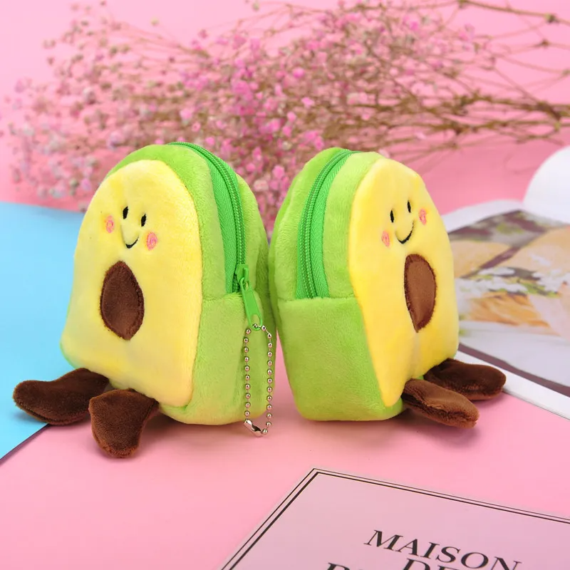 (Buy 1 Get 2) Children Kids Baby Fashion Cute Avocado Fruit Plush Toy Coin Purse