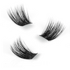 Segmented Eyelashes Fluffy Single Cluster False Eyelashes With Tweezers Transparent Eyeliner Set