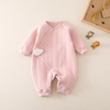 (Buy 1 Get 1) Kids Baby Unisex Fashion Casual Cute Solid Color Long Sleeve Romper