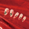 ( Buy 1 Get 2 ) Christmas Women Fashion Cartoon Red Floral Wearable False Nails